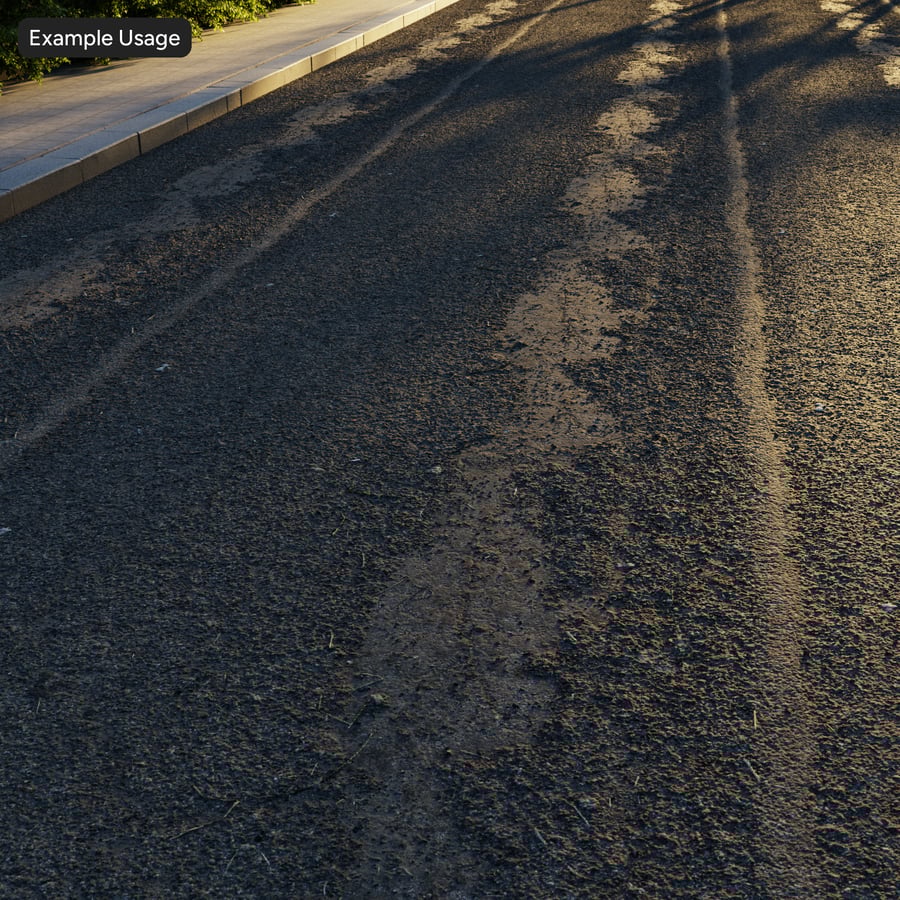 Uszkodzona tekstura asfaltu