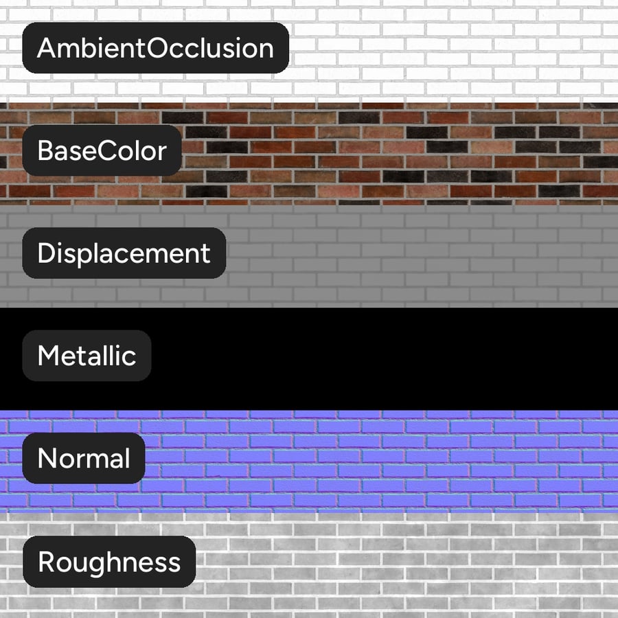 Texture de mur de briques, multicolore