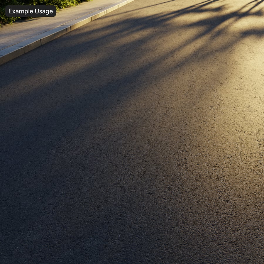 Clean Dense Graded Asphalt Texture