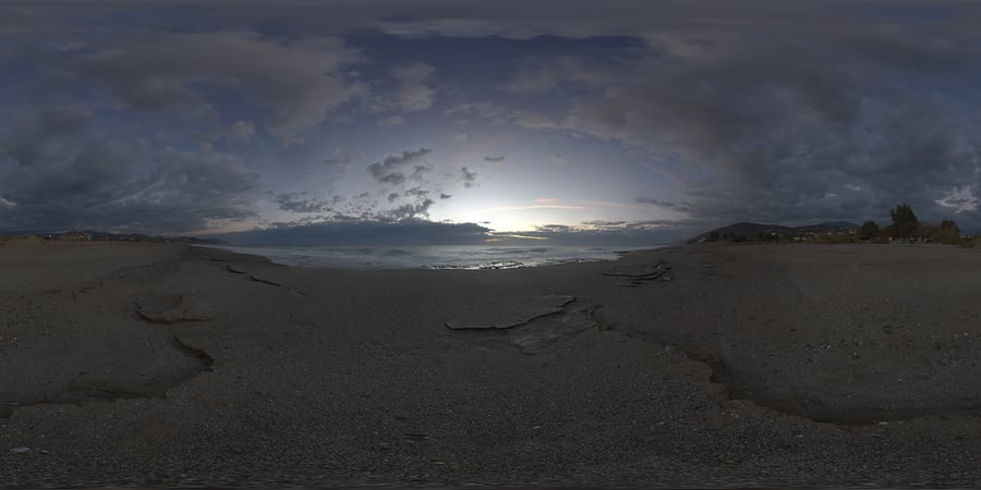 Hdr Outdoor Beach Blue Hour Cloudy 002