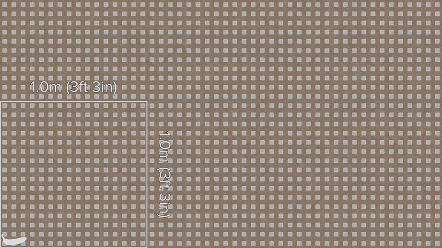 Checkerboard Cut & Loop Pile Carpet Flooring Texture, Mocha Brown