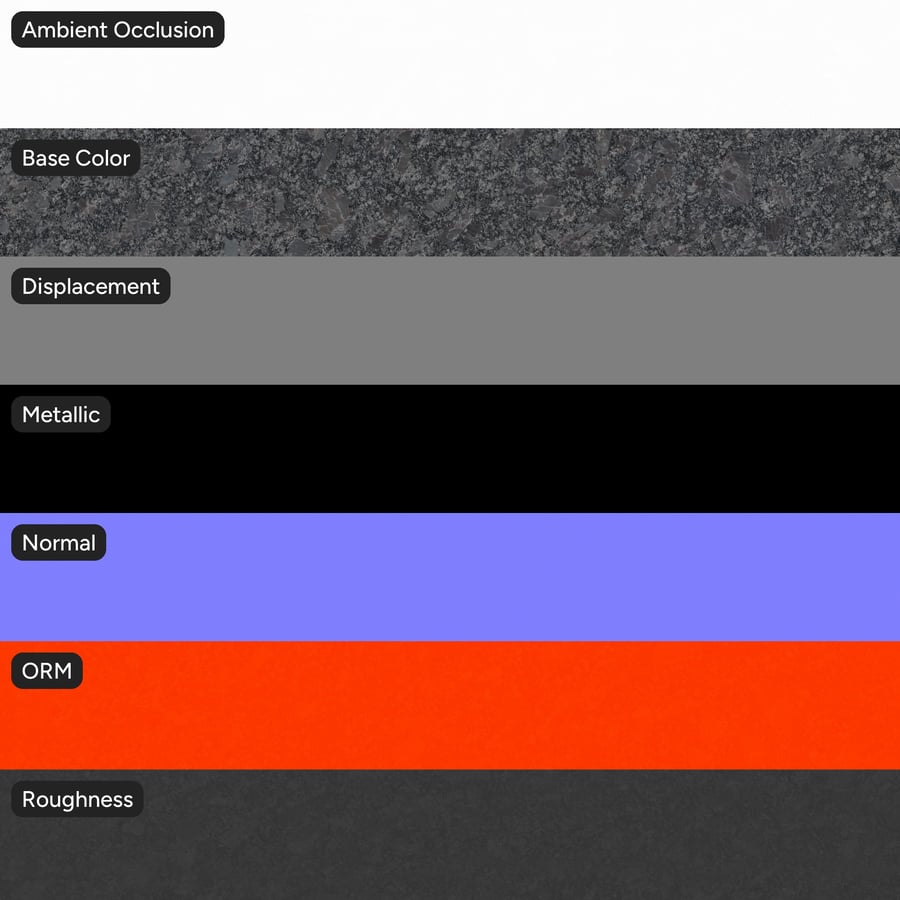 Polished Granite Stone Slab Texture