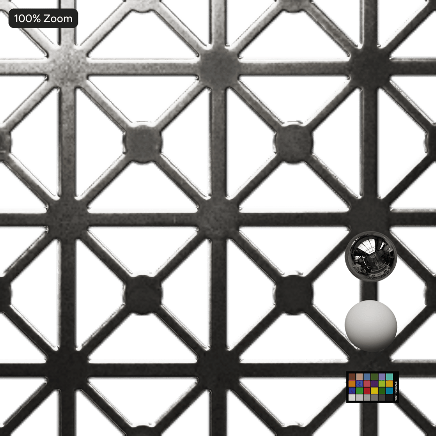 Perforované pyramídy Metallic Textúra