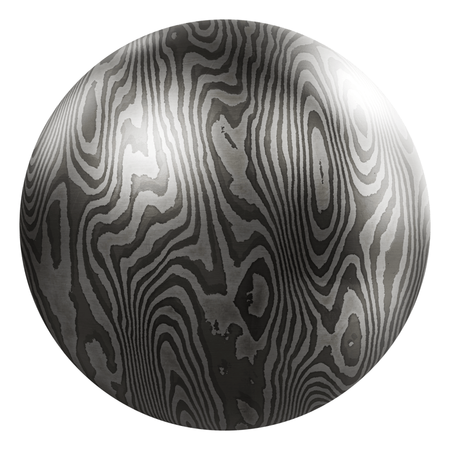 Damascus Steel Metal Texture