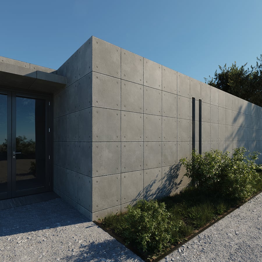 Square Concrete Panel Texture