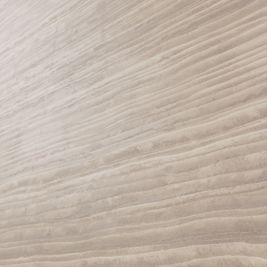 Thin Layered Sand Rammed Earth Texture, Beige