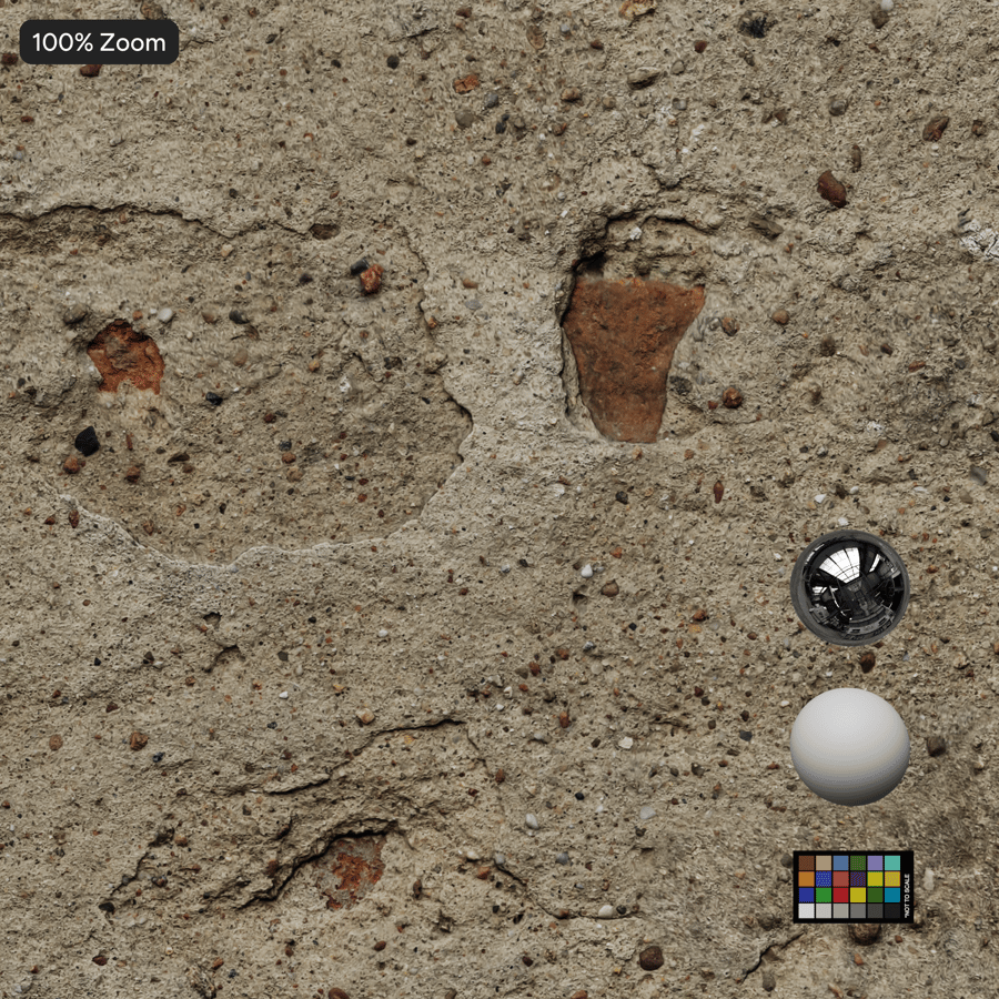 Old Aggregate Plaster Wall Texture