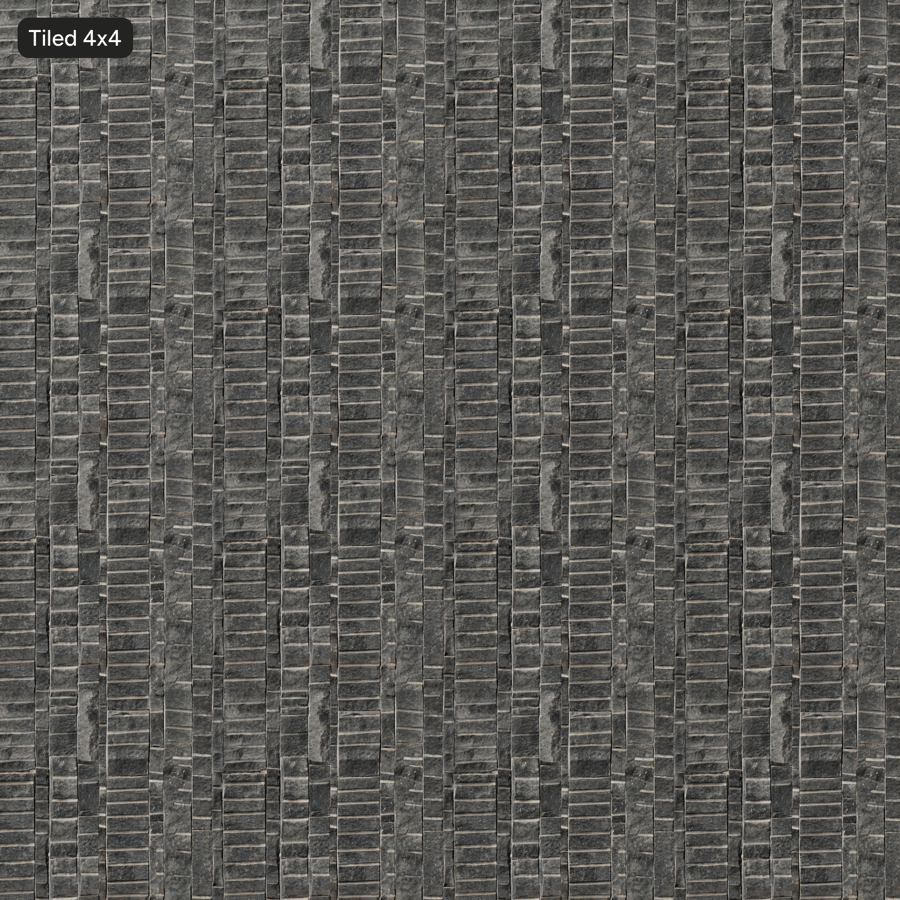 凹槽石块墙面纹理，灰色