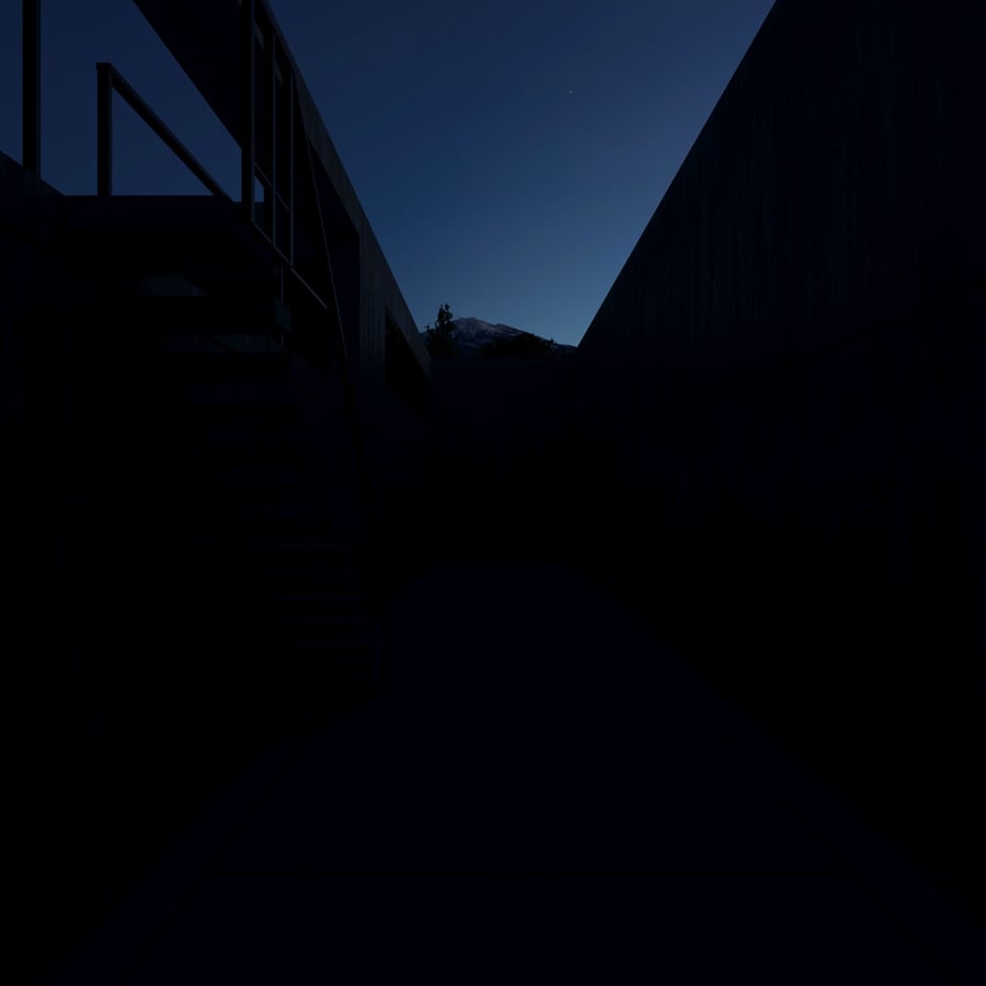 Snowy Mountains Clear Evening Sky Outdoor HDRI