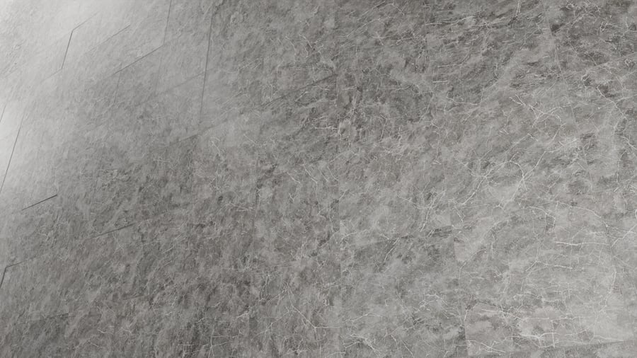 Textura de azulejo quadrado em mármore mate, cinzento enevoado