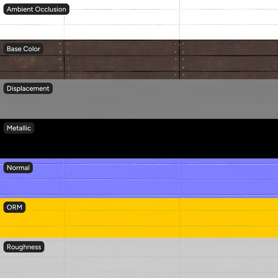 Stacked Composite Wood Board Texture, Deep Walnut