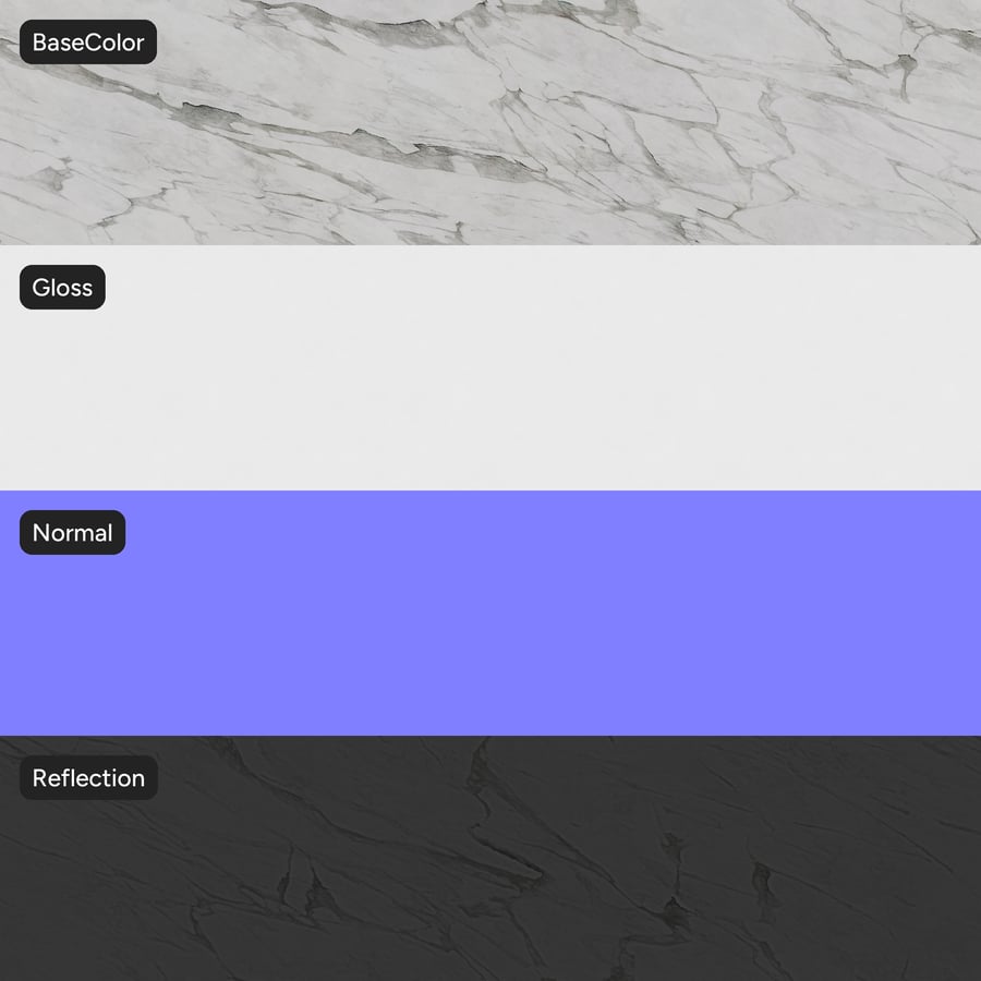Polished Marble Stone Texture, Faint Frost