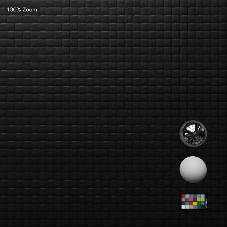 Tekstur Kain Balistik Nilon, Hitam