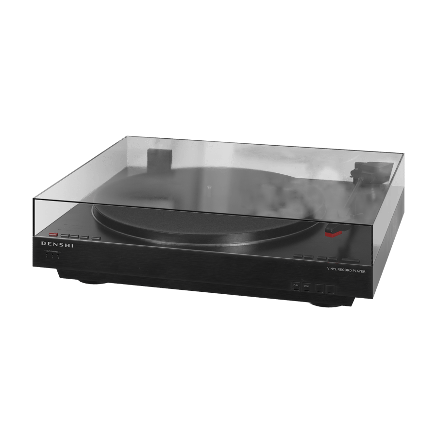 Modelo de gira-discos de vinil, preto