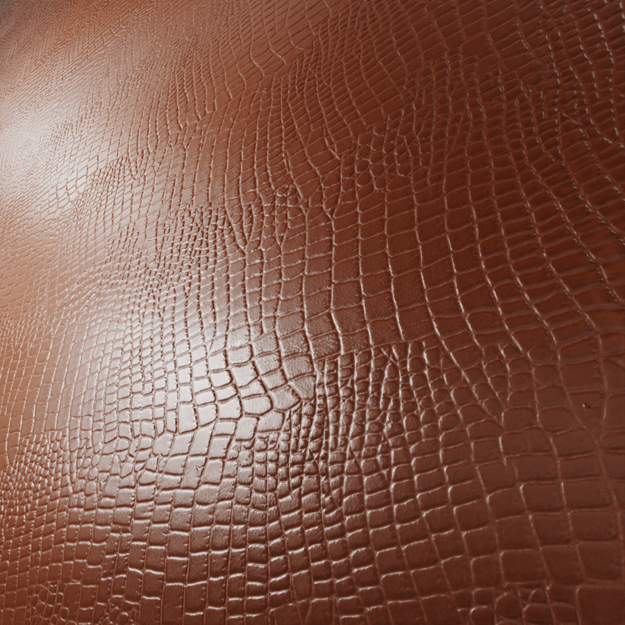 Crocodile Leather Fabric Texture, Brown