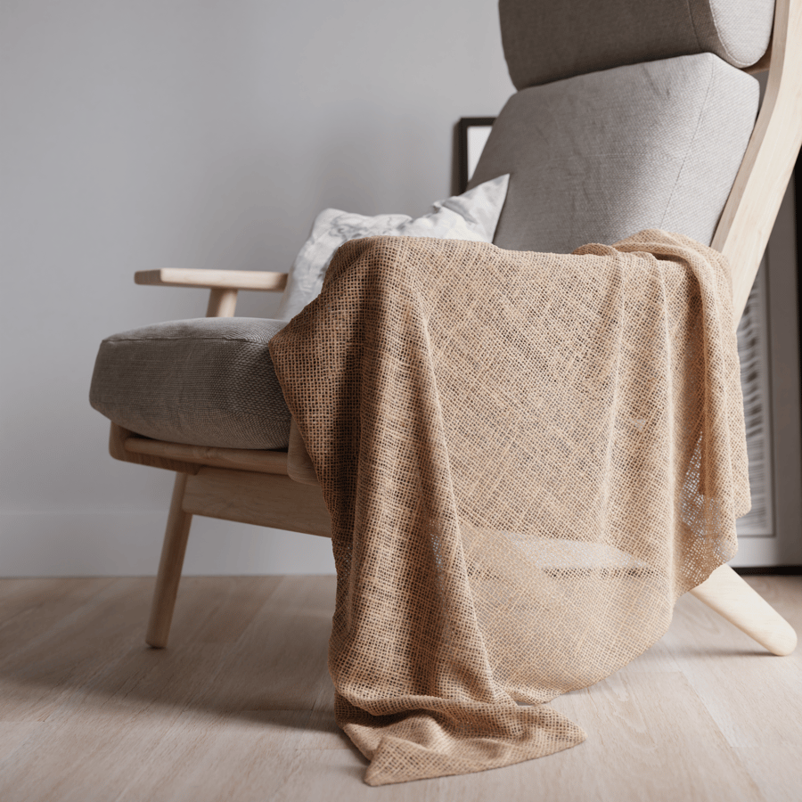 Natural Burlap Fabric Texture