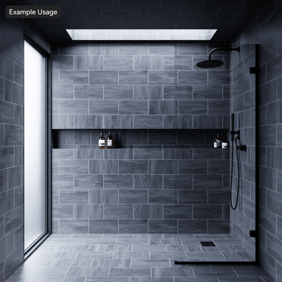 Textura de azulejo cerâmico fosco offset retangular, cinza cinza