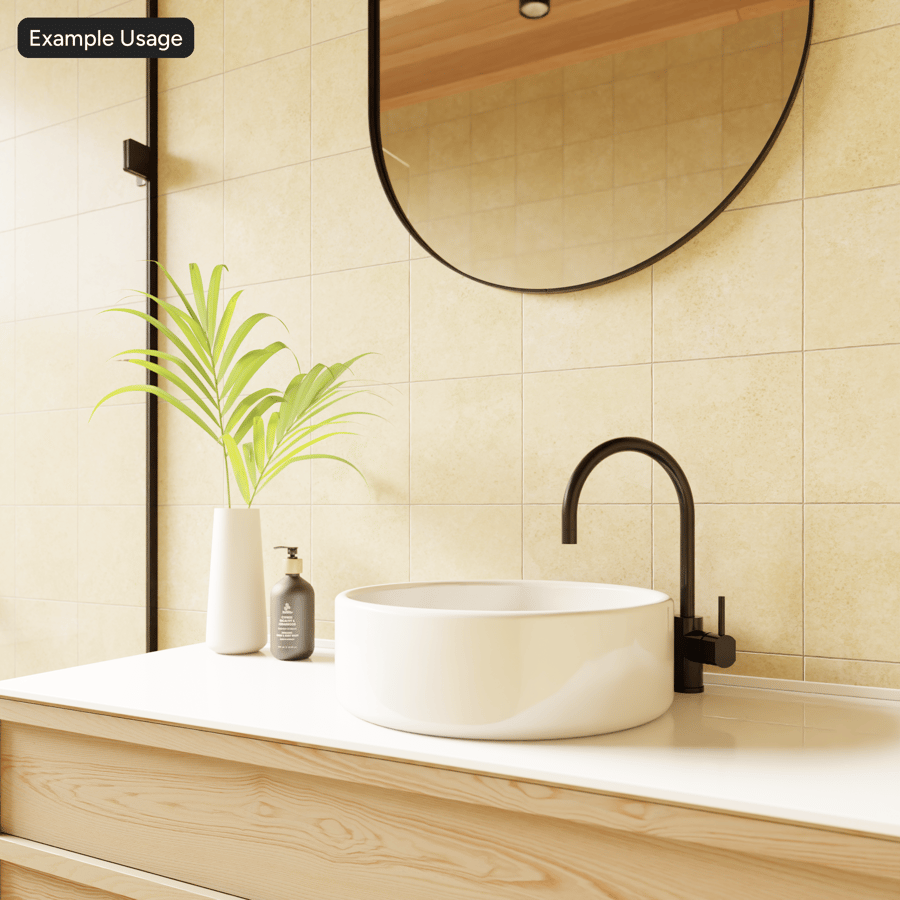Vierkante keramische matte tegelstructuur, beige