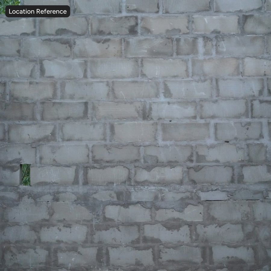 Rough Mortared Grooved Concrete Block Wall Texture