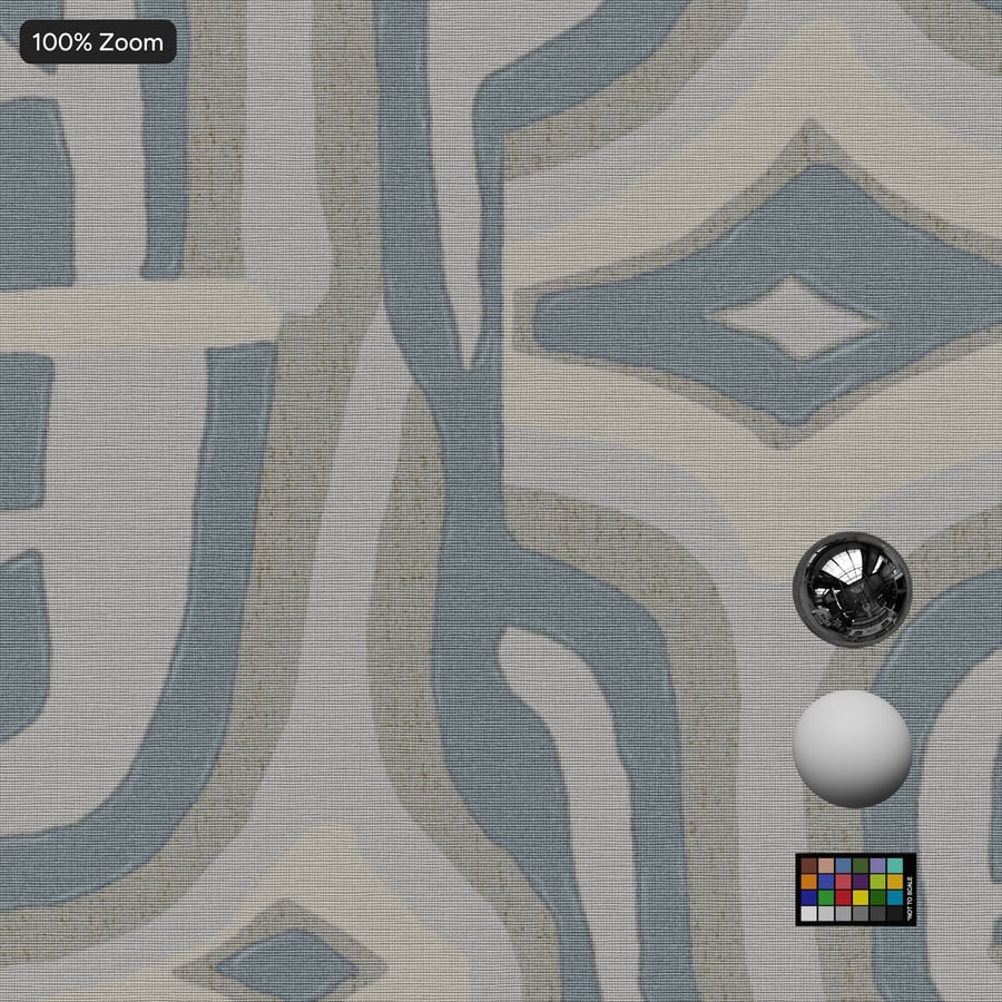 Tekstur Wallpaper Tekstil Motif Geometris, Biru