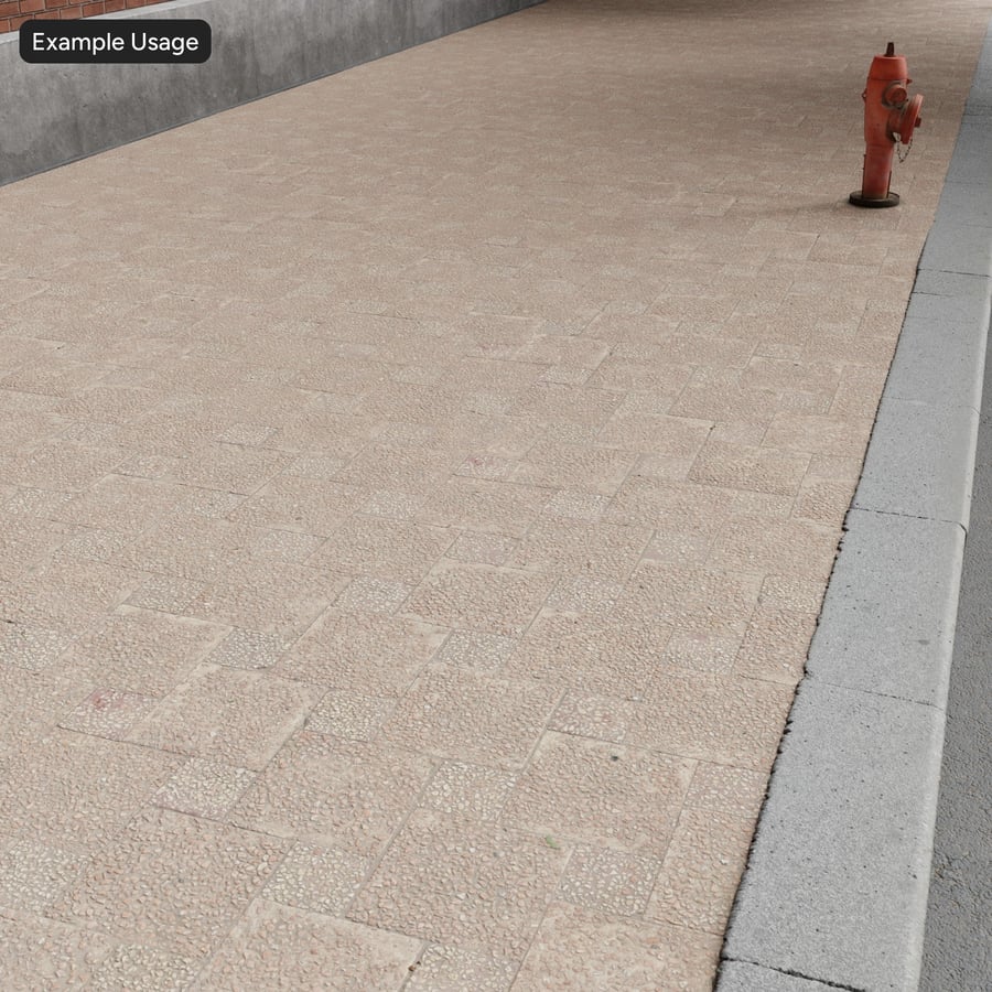 Textura de calçada de pedra quadrada Pebbledash