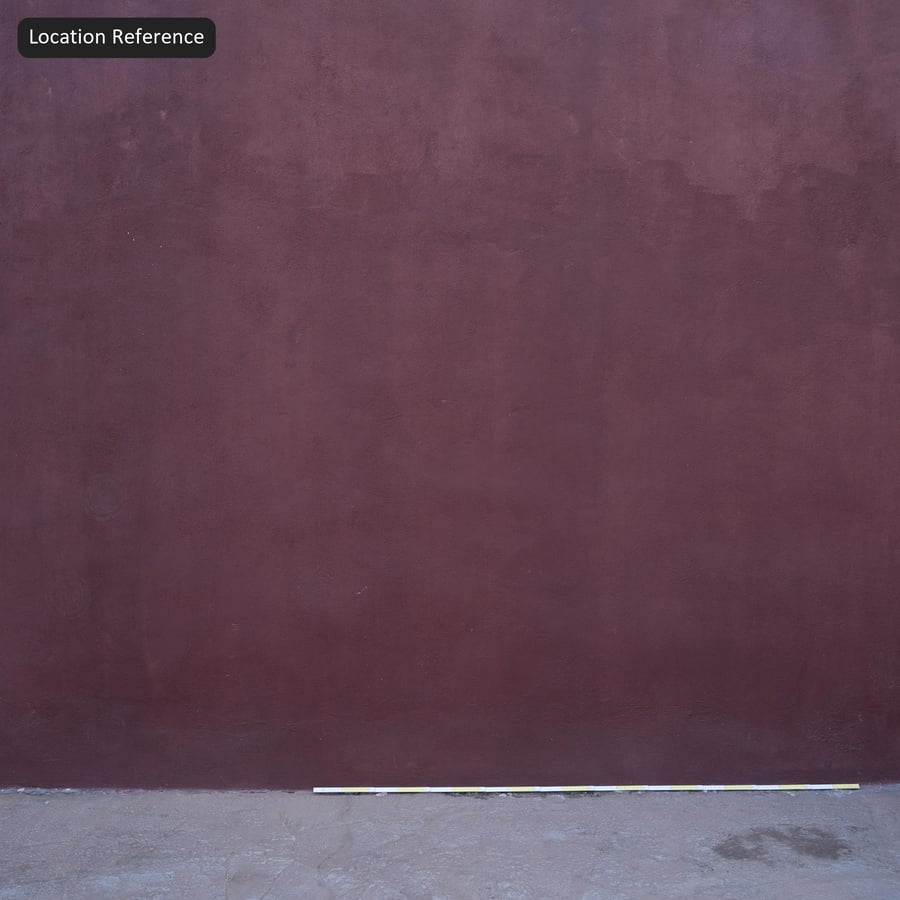 Geschilderd pleisterwerk, rood