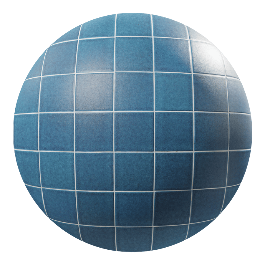 Ceramic Square Tiles Texture, Blue