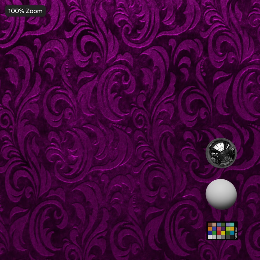 Texture velours tourbillons gaufrés, rose