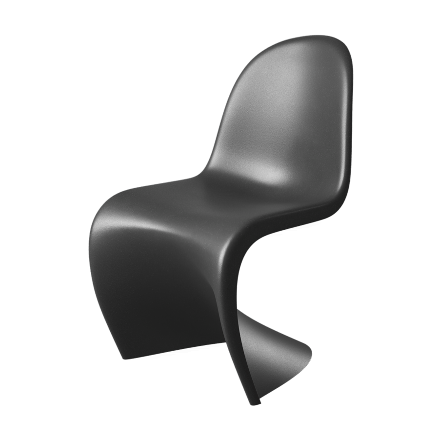 Replica Verner Warp Stacking Chair Model, Black