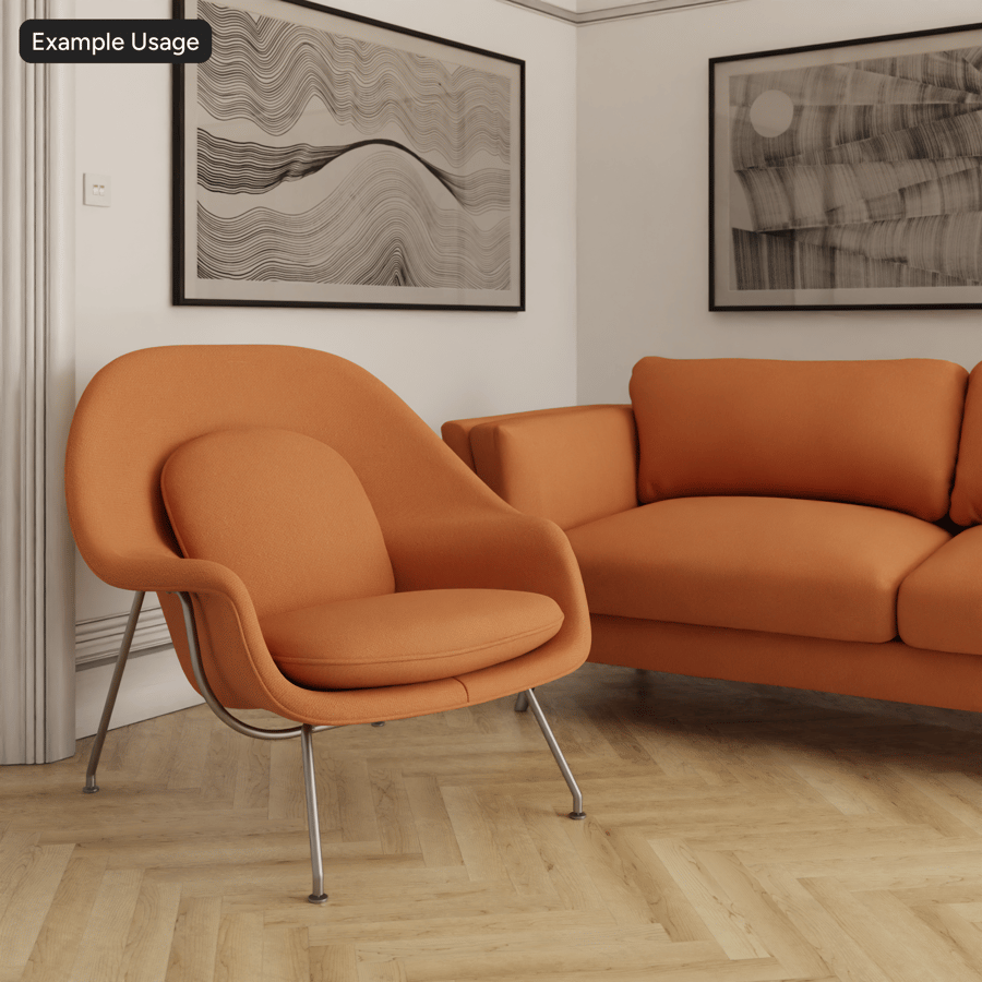 Textúra bavlnenej tkaniny Basketweave, oranžová