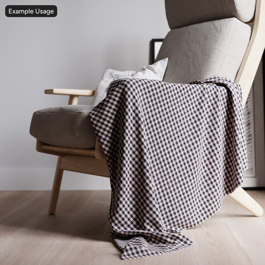 Geruite Katoenen Ruit Stof Textuur, Beige