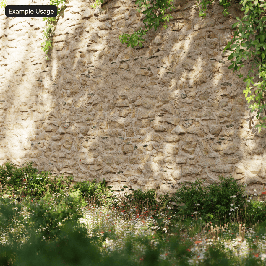 Old Rough Rubble Stone Wall Texture