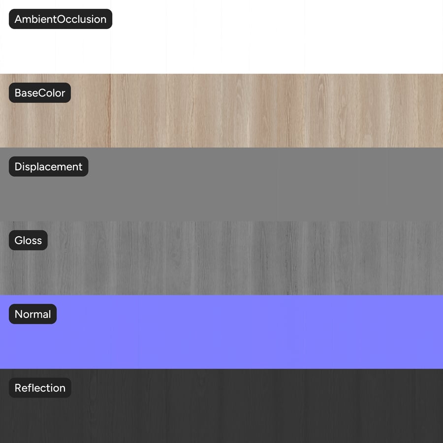Random Match Scandinavian Wood Veneer Texture, Washed