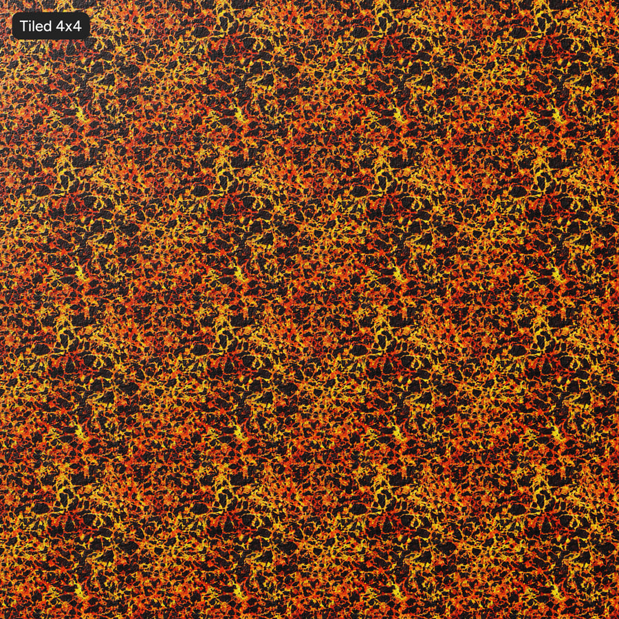 Textura de lava fortemente rachada