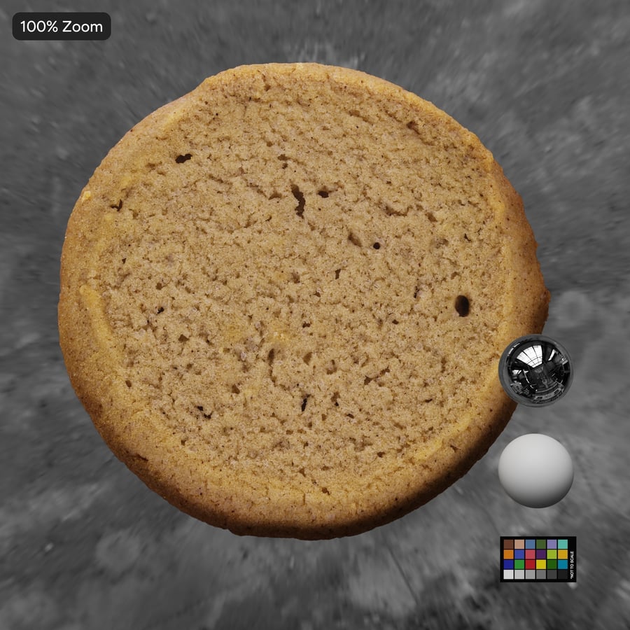 Textura frontal do biscoito Snickerdoodle
