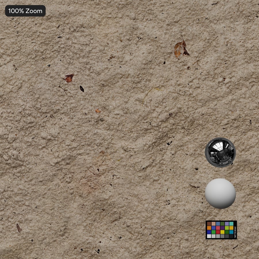 Debris on Loose Sand Texture