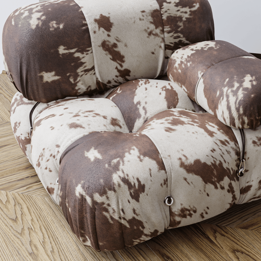 Cowhide Suede Texture, Brown