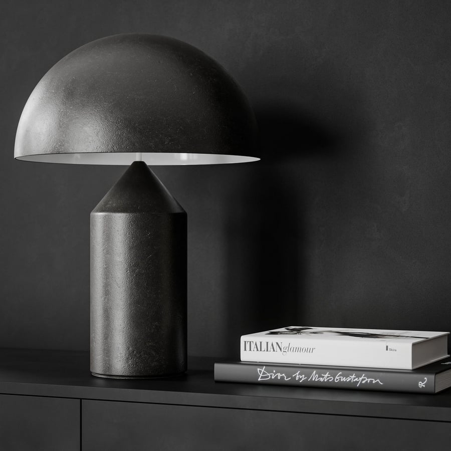Cast Metal Texture, Black