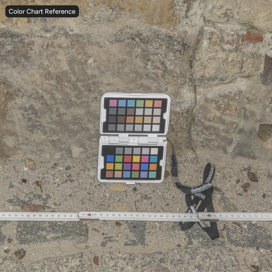 Texture murale en moellons d'arche, beige