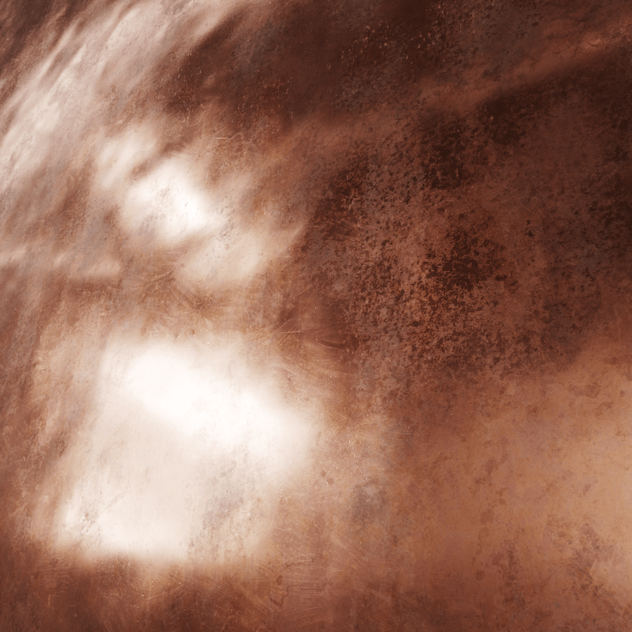 Textura de cobre brilhante desgastado