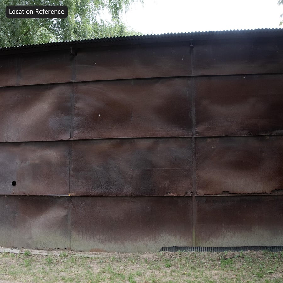 鏽蝕金屬面板紋理