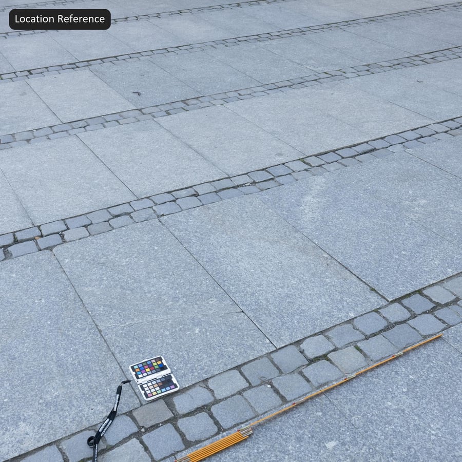 Dalles de pierre rugueuses et texture des pavés