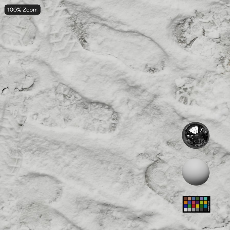 Footprints on Snow Texture