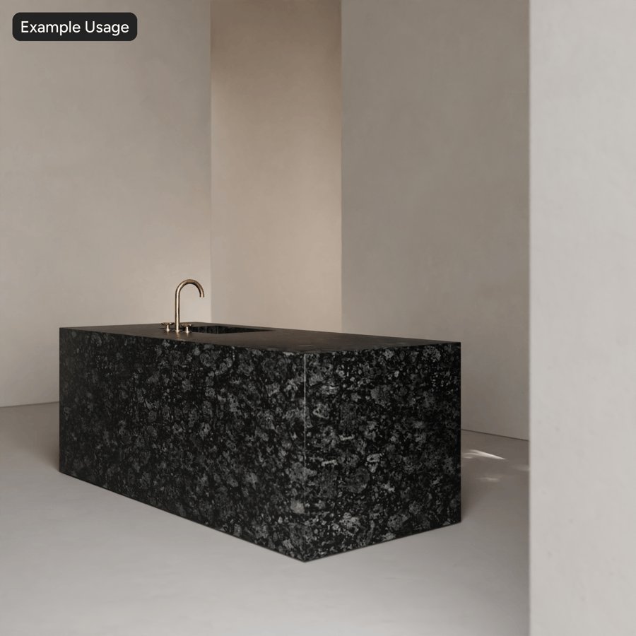 Polished Marble Slab Texture, Black