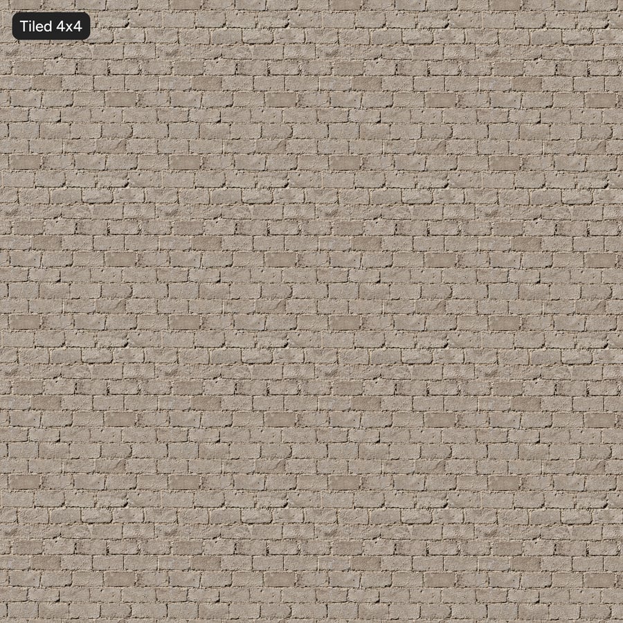 Weathered Running Bond Concrete Block Texture, Grey