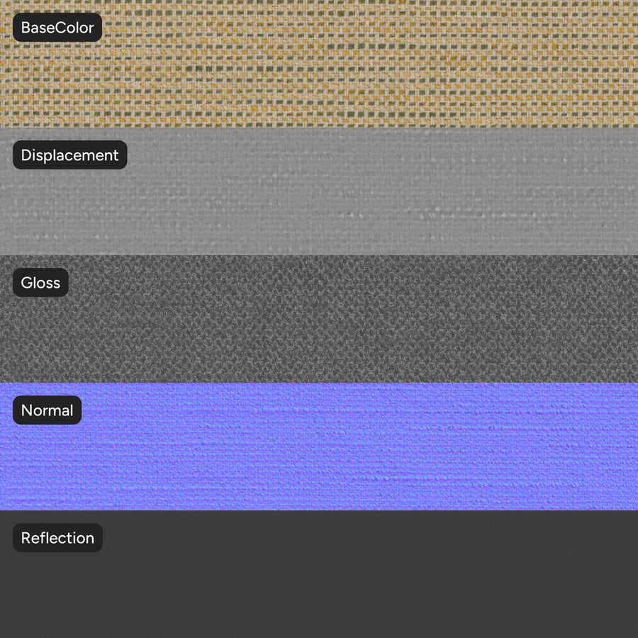 Plain Upholstery Fabric, Gold