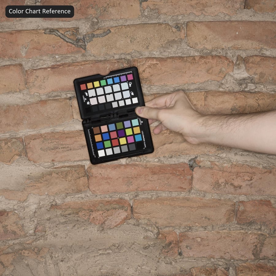 Arched Weathered Brick with Grid Ceiling Texture