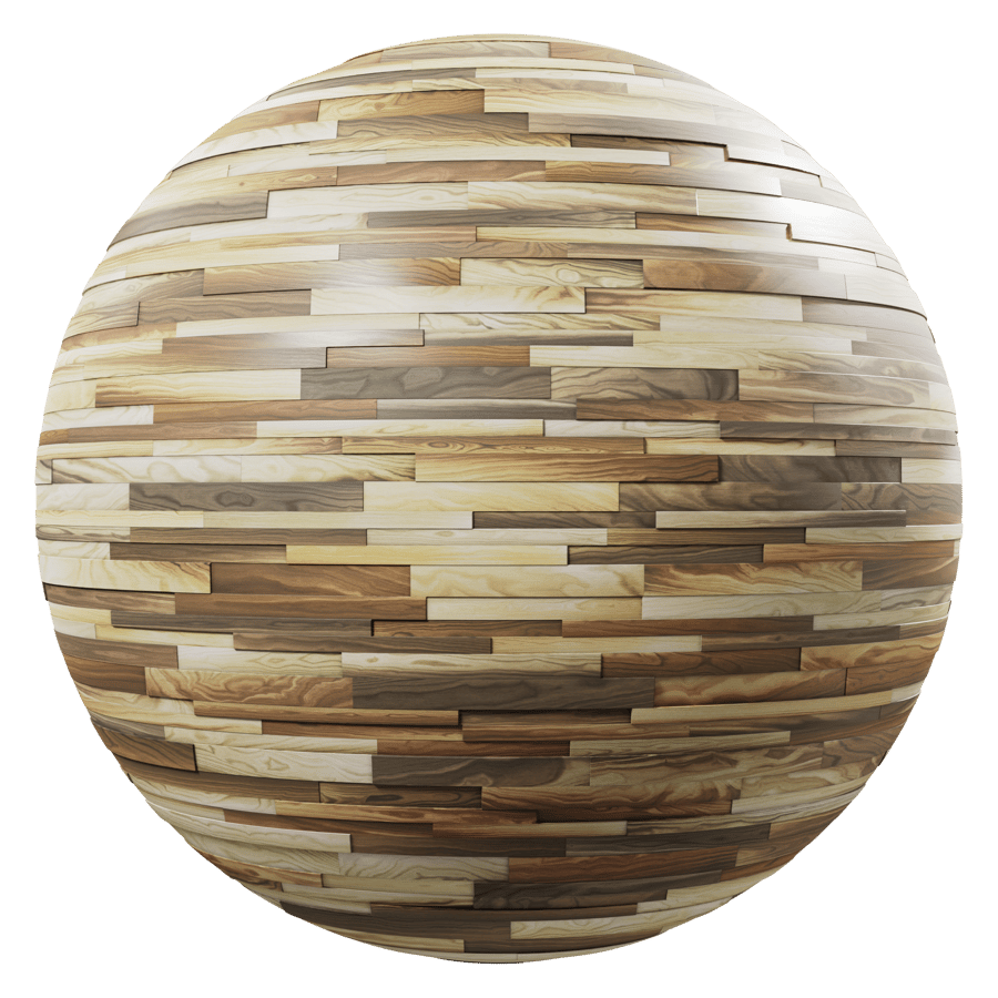 Teak Mosaic Wood Paneling Texture