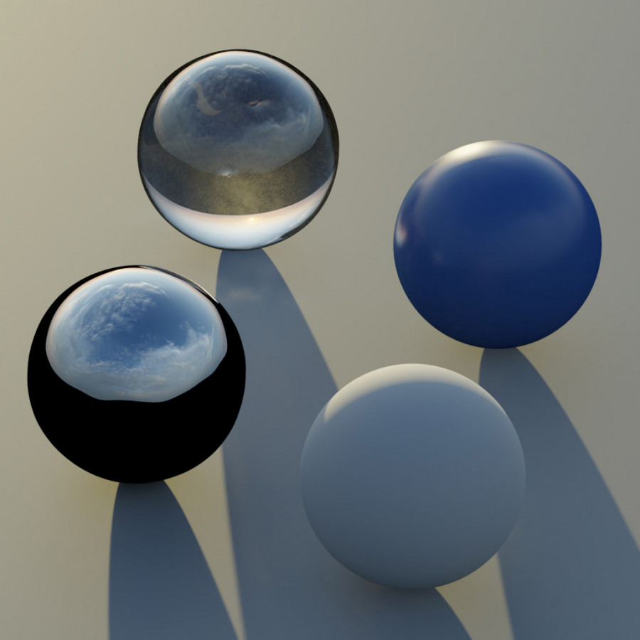 Туманный закат на открытом небе HDRI