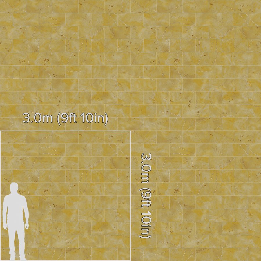 Rectangular Offset Marble Matte Tile Texture, Gold
